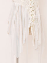 【2色展開】Meridian コルセットデザイン レース ビスチェ