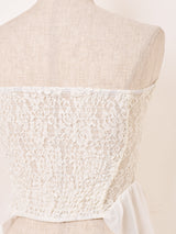 【2色展開】Meridian コルセットデザイン レース ビスチェ