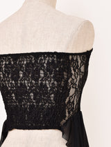 【2色展開】Meridian コルセットデザイン レース ビスチェ