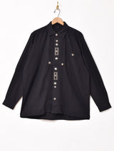 【2色展開】 オーバーシルエット 長袖 チロルシャツ