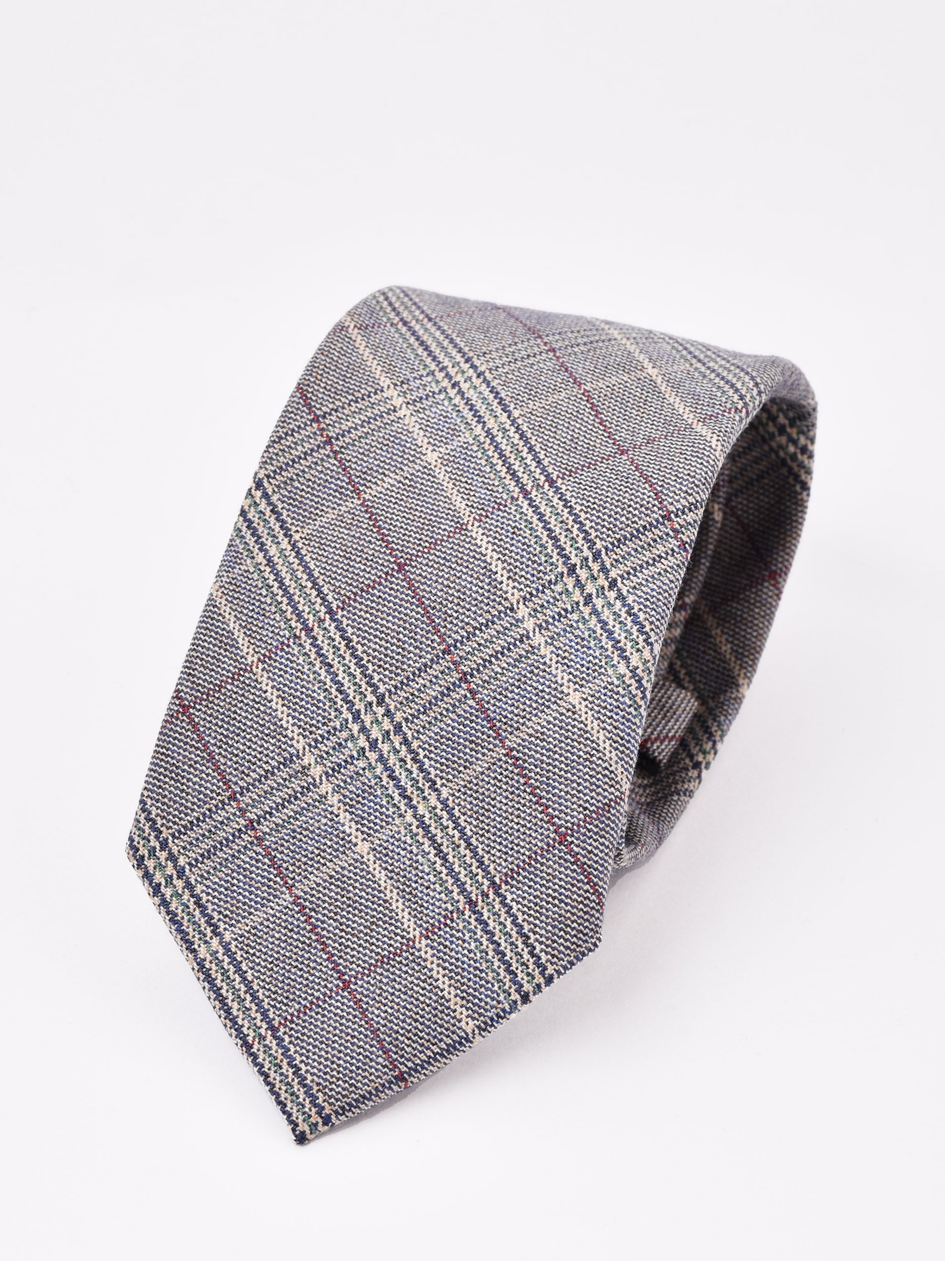 ジョンコンフォート グレンチェック柄ネクタイ グレー系 美品 JOHN COMFORT ネクタイ JOHN COMFORT / フォーマル グレンチェック