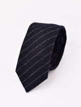 ピンストライプ柄 ウールネクタイ