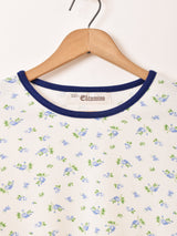 【2色展開】Elcamino 花柄 ワッフル ロングスリーブTシャツ