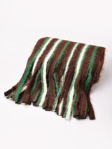 【3色展開】フリンジ ストライプ柄 マフラー