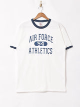【2色展開】 AIR FORCE プリント リンガーTシャツ