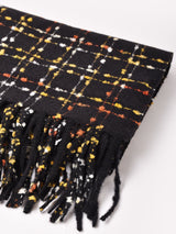 【3色展開】格子柄 カラーネップ マフラー