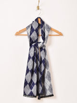 【3色展開】アーガイルチェック柄 マフラー