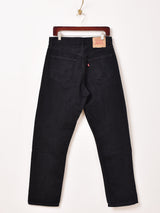 スペイン製 00's "Levi's" 522 02 先染め ブラックデニムパンツ W34