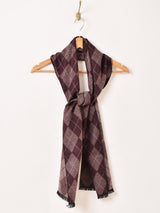 【3色展開】アーガイルチェック柄 マフラー