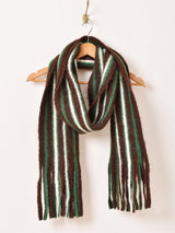 【3色展開】フリンジ ストライプ柄 マフラー