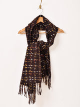 【3色展開】格子柄 カラーネップ マフラー