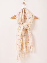 【3色展開】格子柄 カラーネップ マフラー