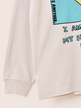 プリント ロングスリーブTシャツ「NUDE BRAIN」