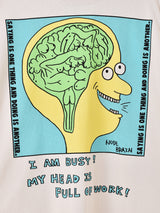 プリント ロングスリーブTシャツ「NUDE BRAIN」
