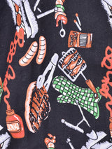 Emerald Motel バーベキュー柄 半袖 オープンカラーシャツ