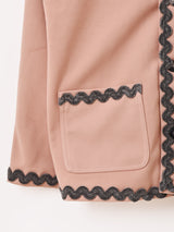 【2色展開】Meridian ヴィンテージ風 テープ刺繍 ジャケット