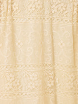 70's Made in USA "Emma Domb" レース ロングドレス
