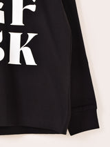 【2色展開】 プリント ロングスリーブTシャツ「ABCDEFUCK」