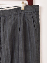 ストライプ スラックス W34