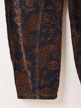 【2色展開】Meridian ジャガード カーブデニムパンツ