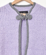 【3色展開】Meridian チャイナカラー パイピング カーディガン