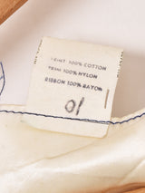 70's Made in USA "GUNNE SAX" レース 小花柄 長袖ワンピース