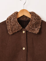 【2色展開】Elcamino ファーカラー コーデュロイ ジャケット