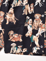 Emerald Motel アニマル柄 長袖 オープンカラーシャツ