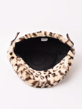 レオパード柄 フェイクファー ハンチング