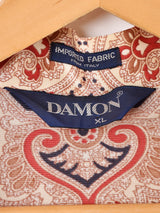 70's ”DAMON” 総柄 長袖シャツ
