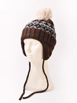 【3色展開】ノルディック柄 イヤーマフ ニットキャップ