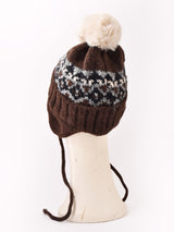 【3色展開】ノルディック柄 イヤーマフ ニットキャップ