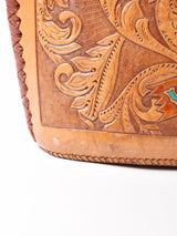 型押し レザーハンドバック