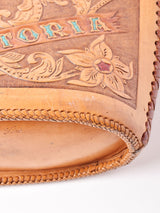 型押し レザーハンドバック