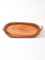 型押し レザーハンドバック