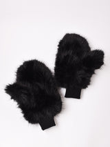 【3色展開】フェイクファー ミトン