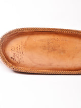 型押し レザーハンドバック