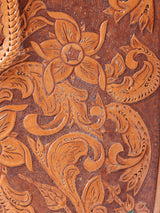 型押し レザーハンドバック