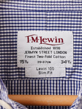 ”T.M.Lewin” ギンガムチェック 長袖シャツ