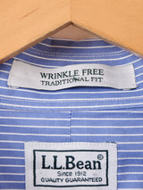 ”L.L.Bean” ストライプ 長袖シャツ