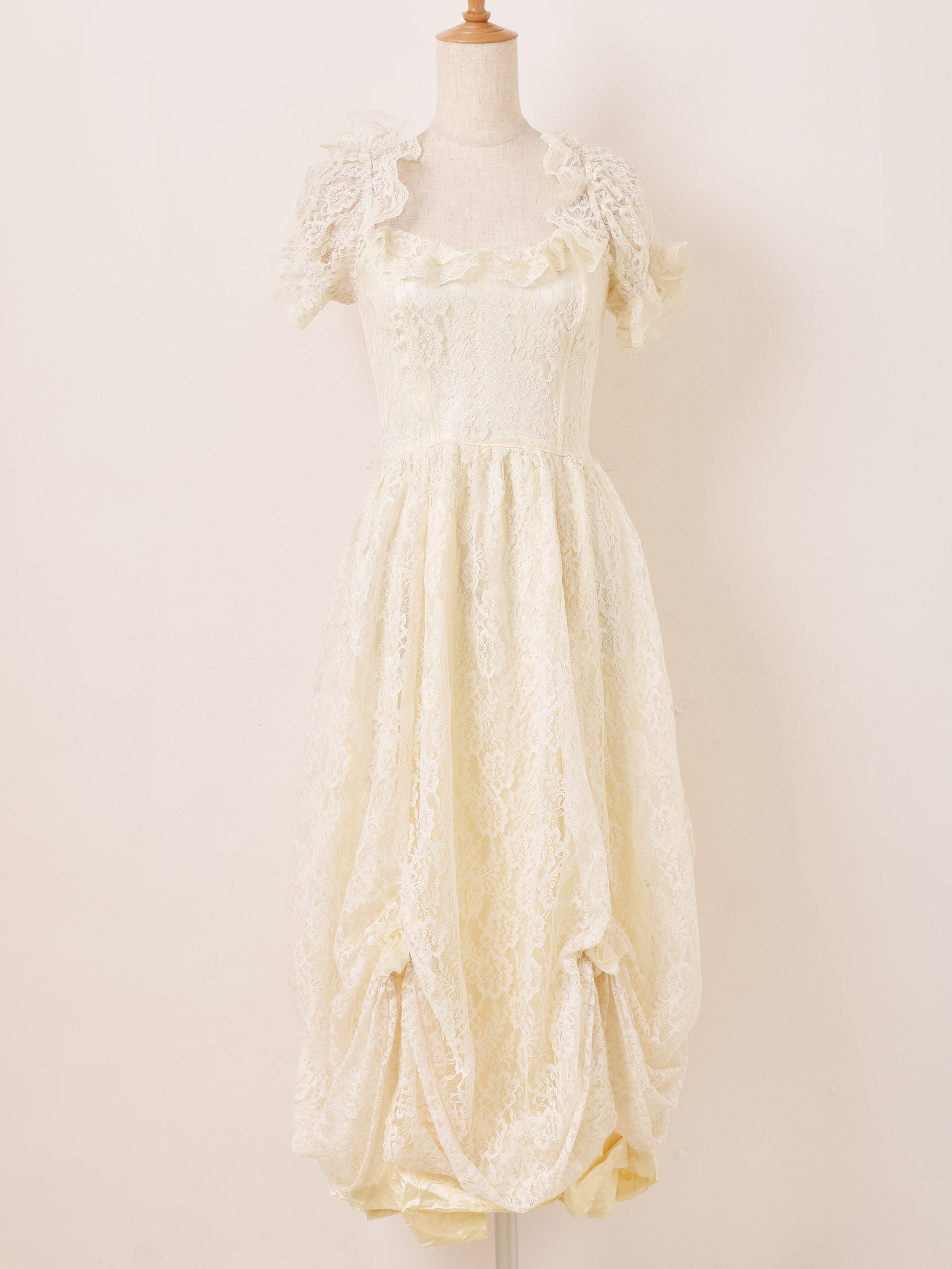 GUNNE SAX ヴィンテージキッズドレス レース USA製 発表会 結婚式 80's Made In USA 