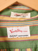 70's ”GANT” ストライプ 長袖シャツ