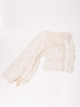 80's Made In USA "GUNNE SAX" 半袖 レース ロングドレス