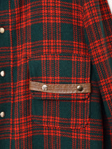 チェック柄 ジャケット パンツ W37 セットアップ