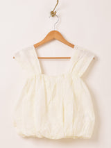 Meridian テープ刺繍 バルーン キャミソール