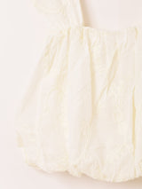 Meridian テープ刺繍 バルーン キャミソール