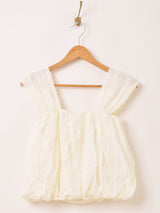 Meridian テープ刺繍 バルーン キャミソール