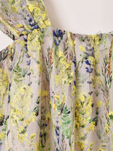 Meridian 花柄 バルーン キャミソール