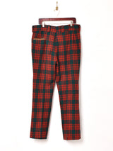 チェック柄 ジャケット パンツ W37 セットアップ