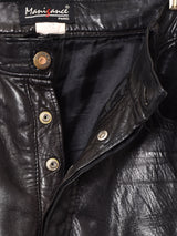 ブラック レザーパンツ W32